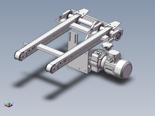 0.7X0.04双皮带输送机构