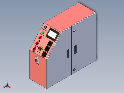 电气控制柜三维模型3D