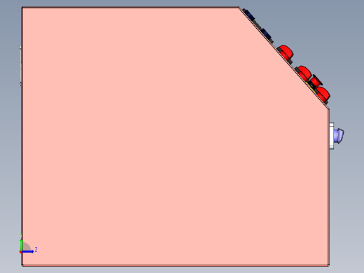 电气控制柜三维模型3D左视缩略图
