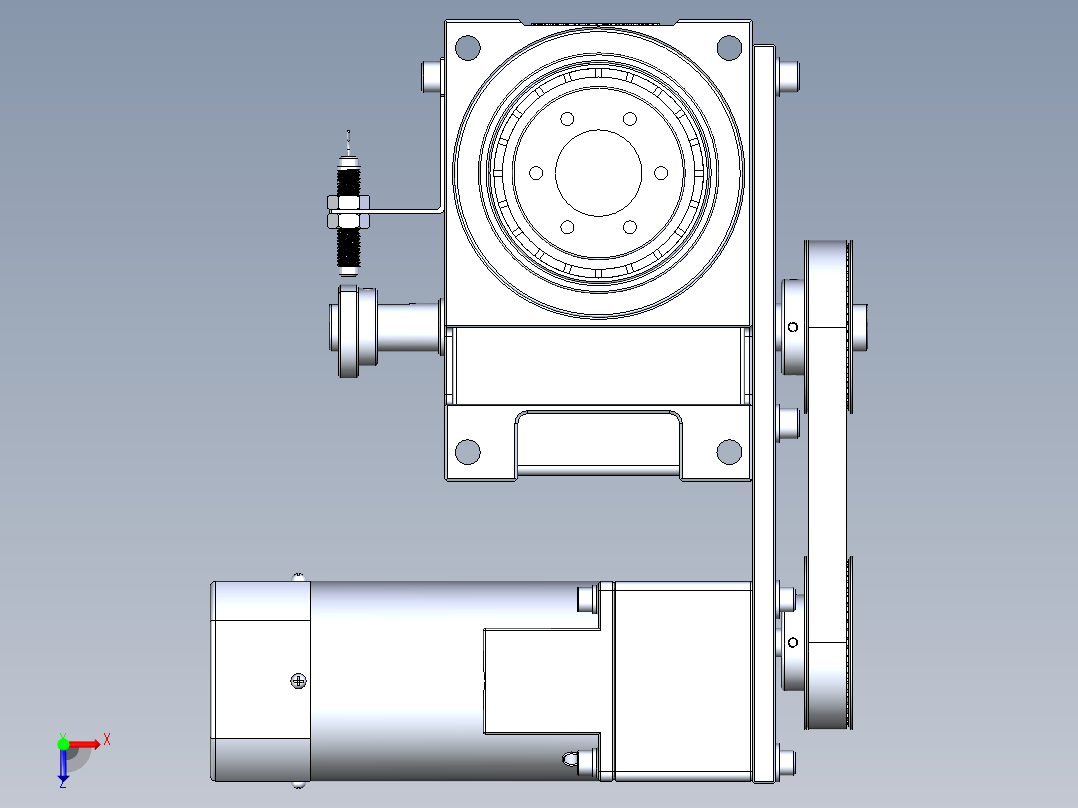 RU80DF意米精密分割器俯视图