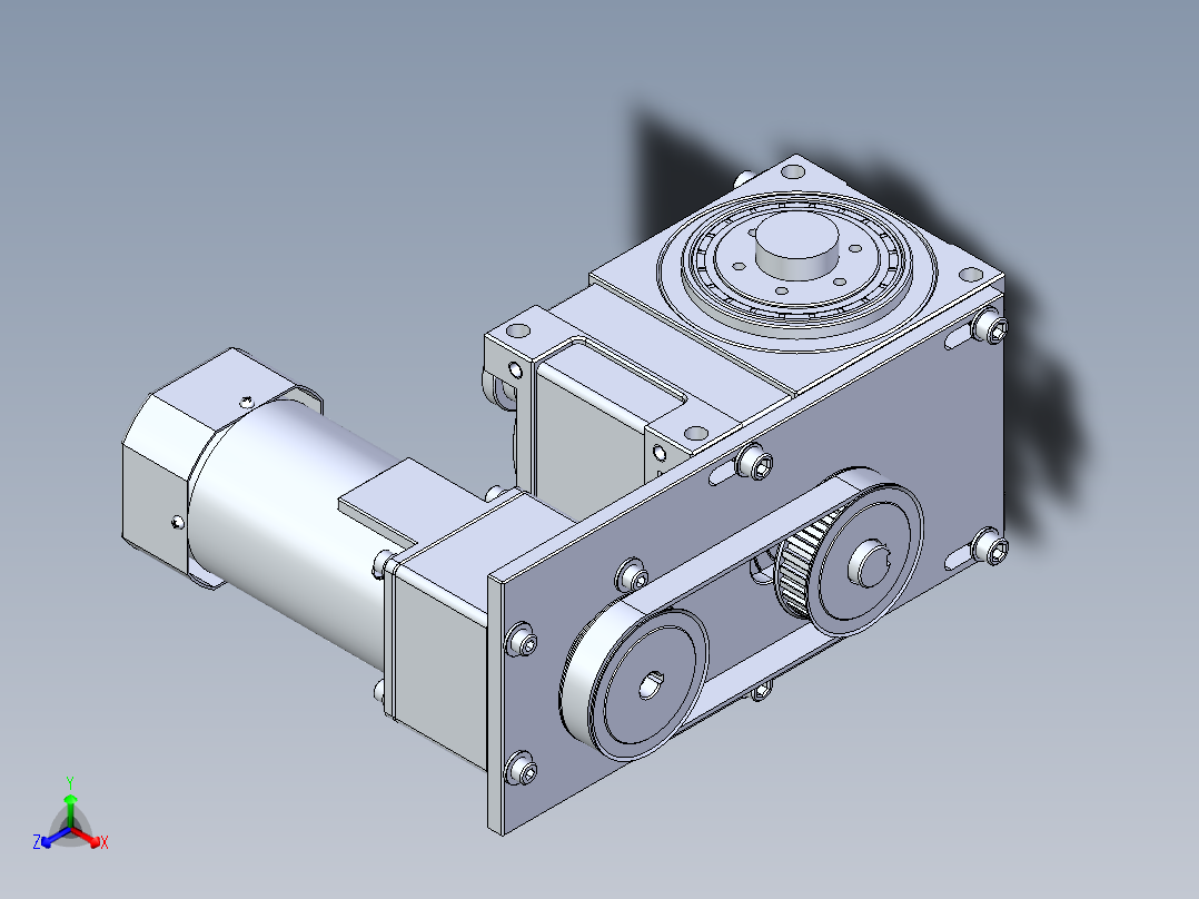 RU80DF意米精密分割器正等轴测图