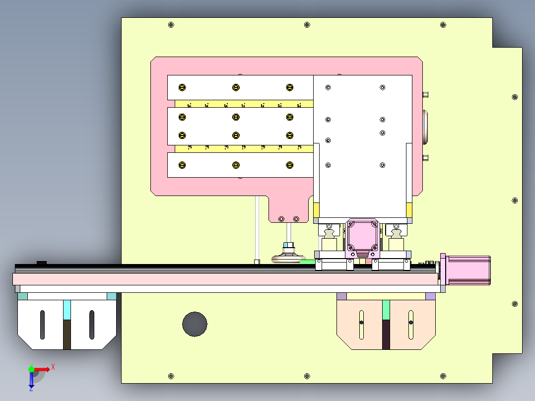 SMT 料盘元件自动植装设备 SCD-39俯视图