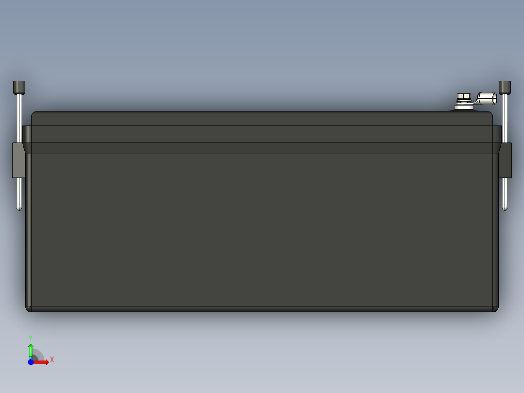 电池仓、电池(68)前视图