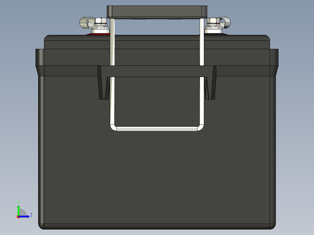 电池仓、电池(68)左视图