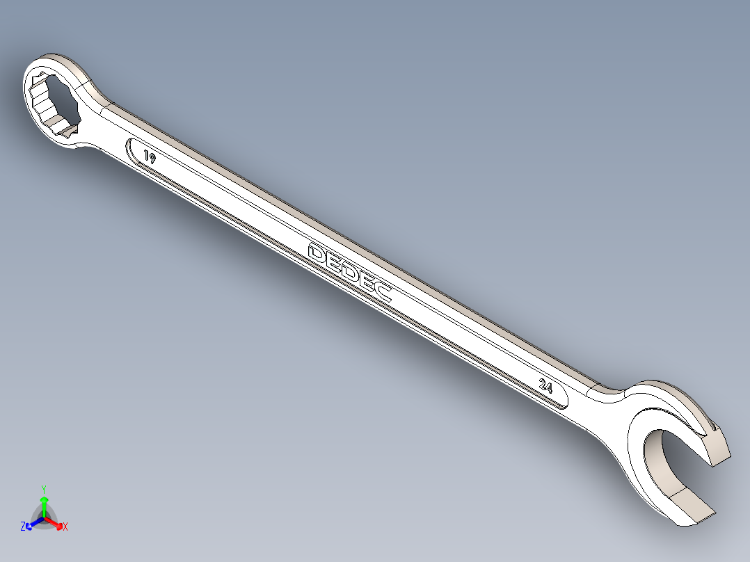扳手、工具(39)正等轴测图