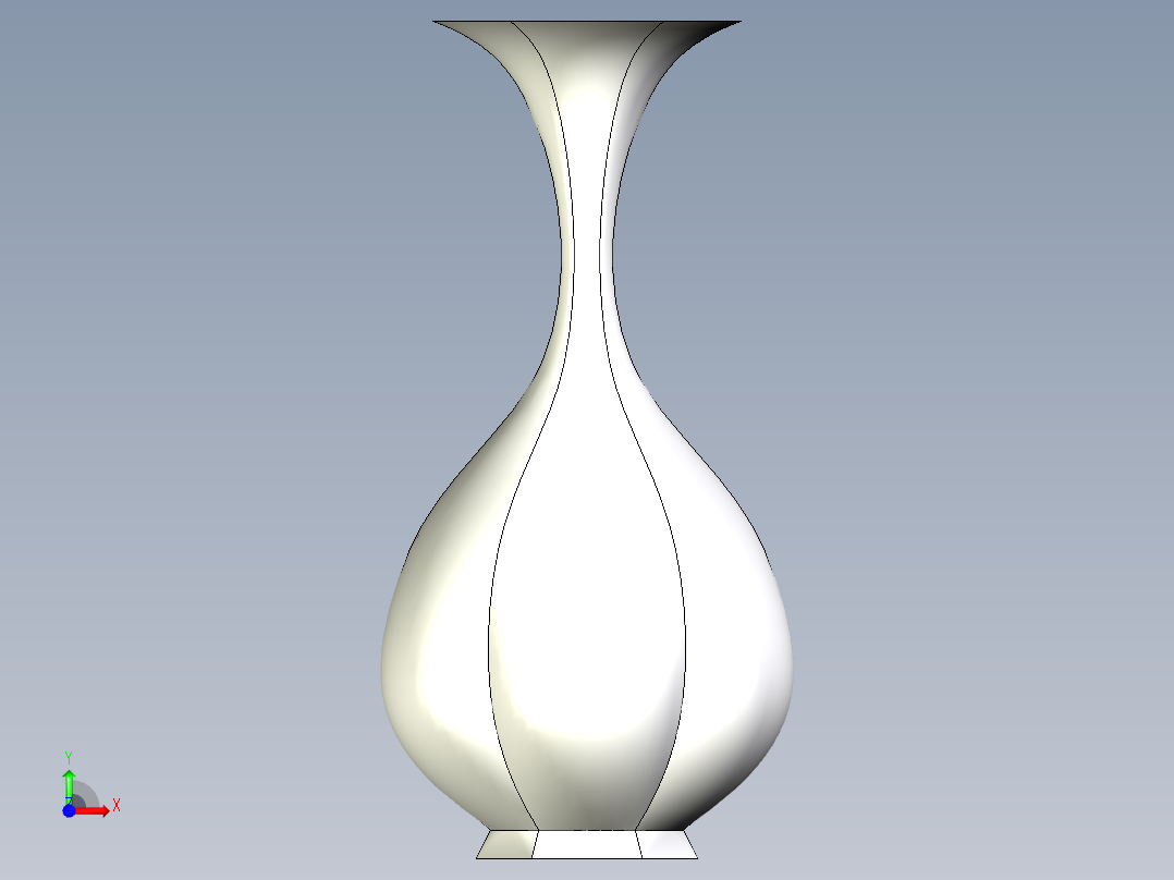 精美创意花瓶前视图