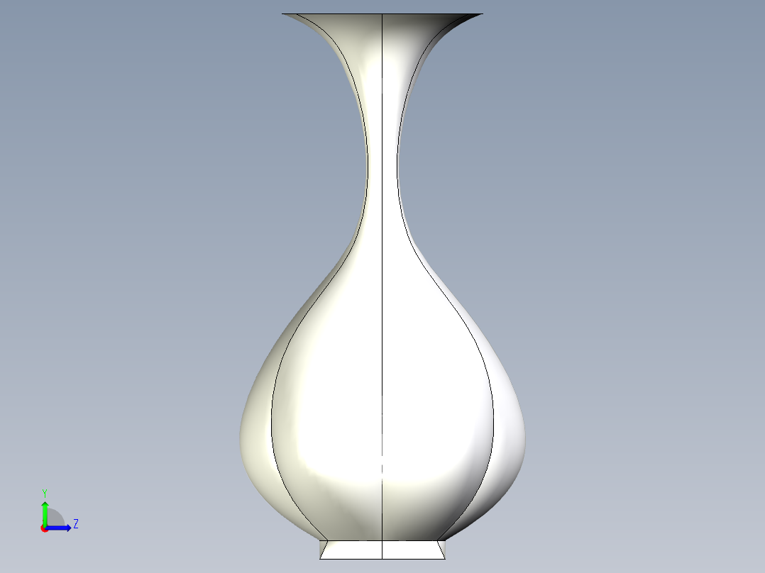 精美创意花瓶左视图