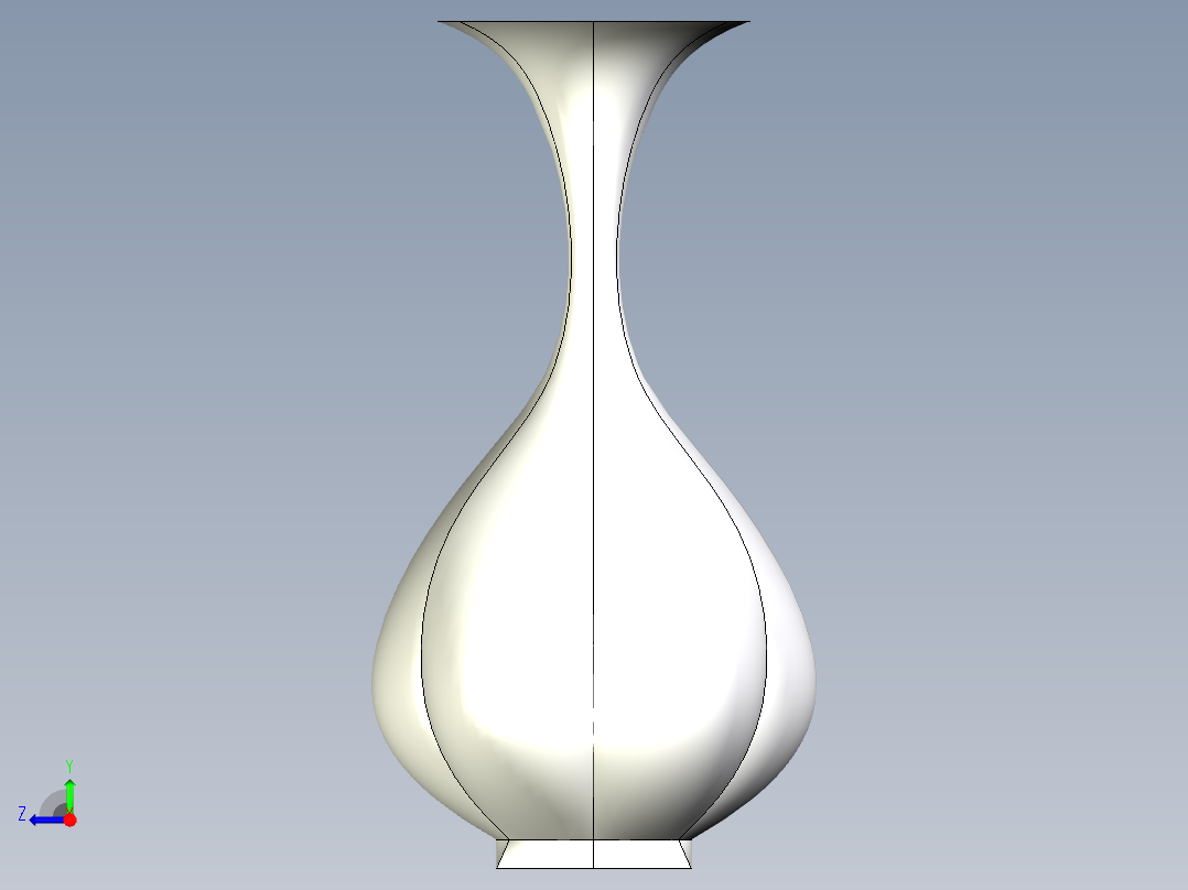 精美创意花瓶右视图