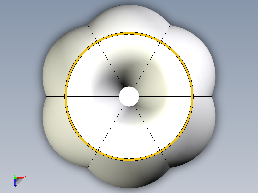 精美创意花瓶俯视图