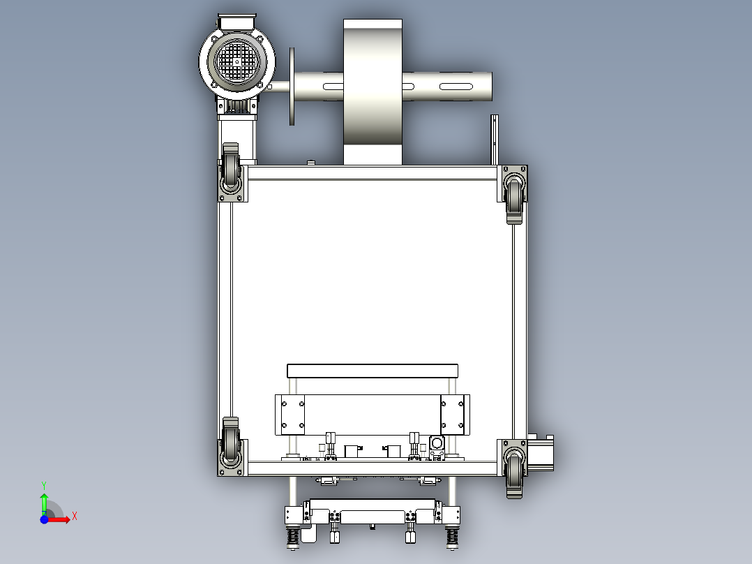 覆膜压紧设备前视图