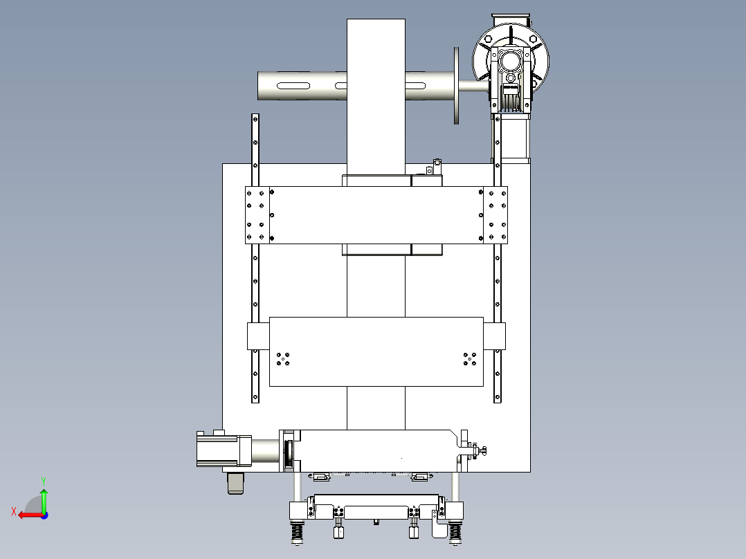 覆膜压紧设备后视图
