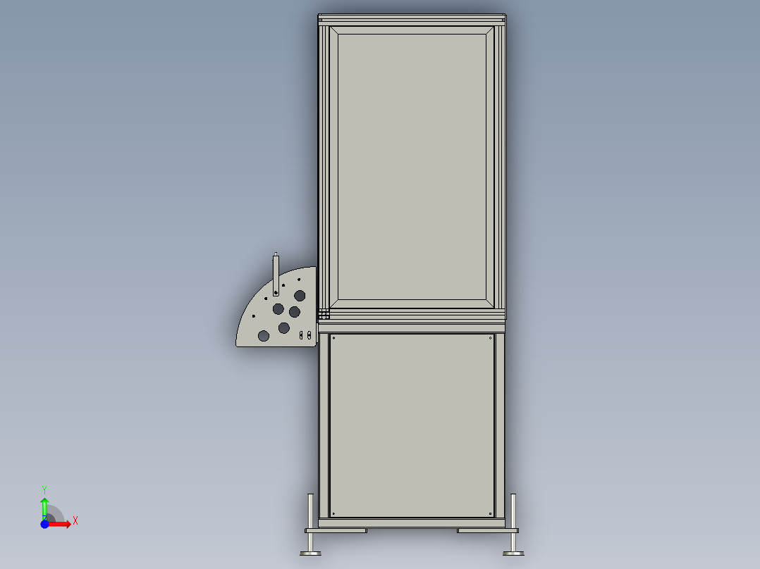 0牵引裁切机1前视图
