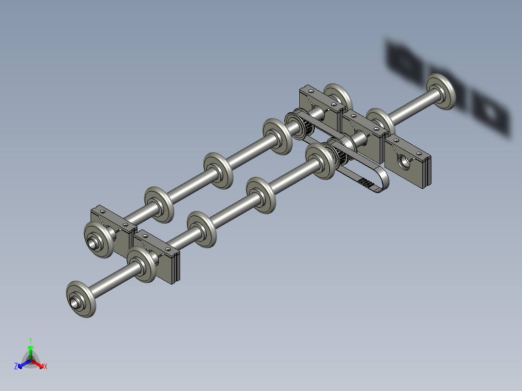 LSZ117007-01-00过渡轮组正等轴测图