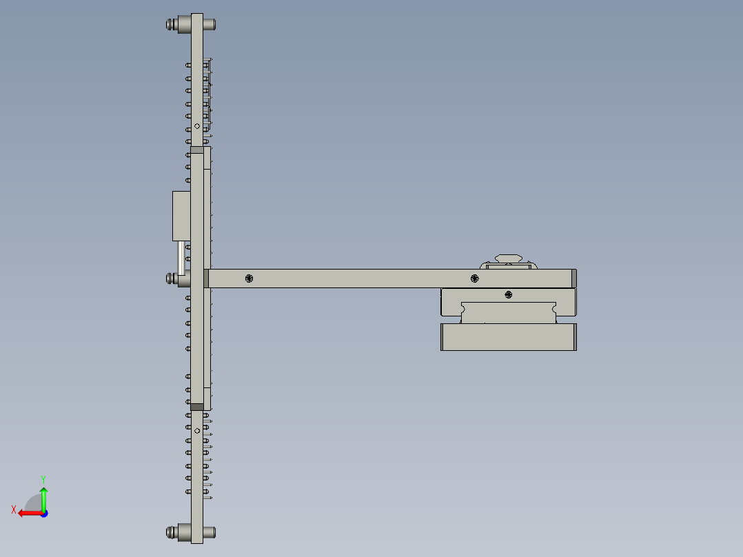 夹爪组件后视图