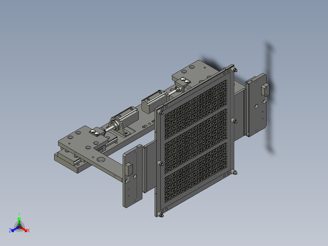 夹爪组件正等轴测图