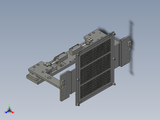 夹爪组件正等轴测缩略图