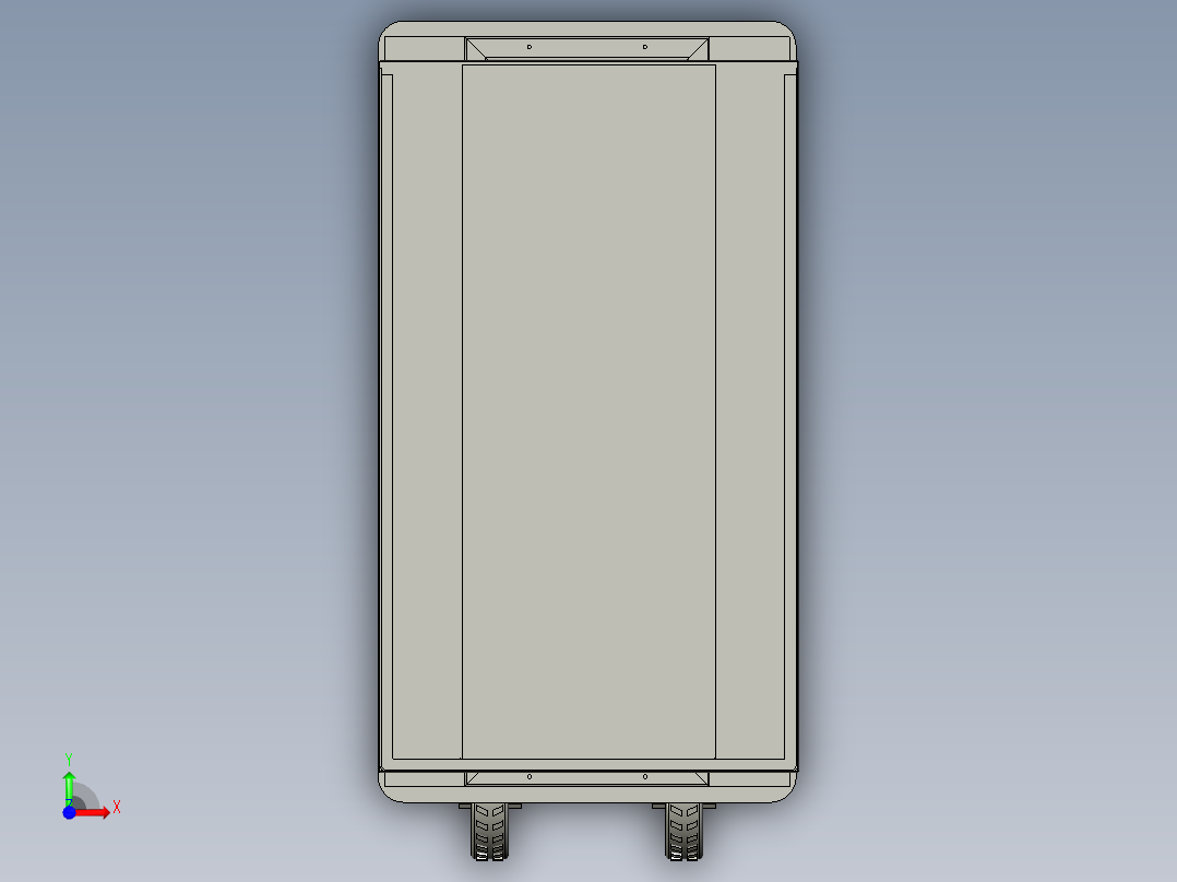 农田内运输的载重汽车前视图