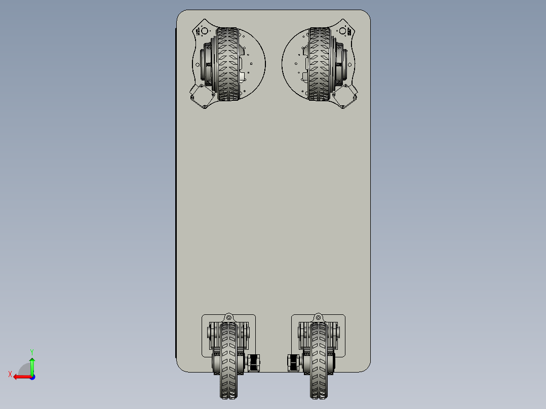 农田内运输的载重汽车后视图
