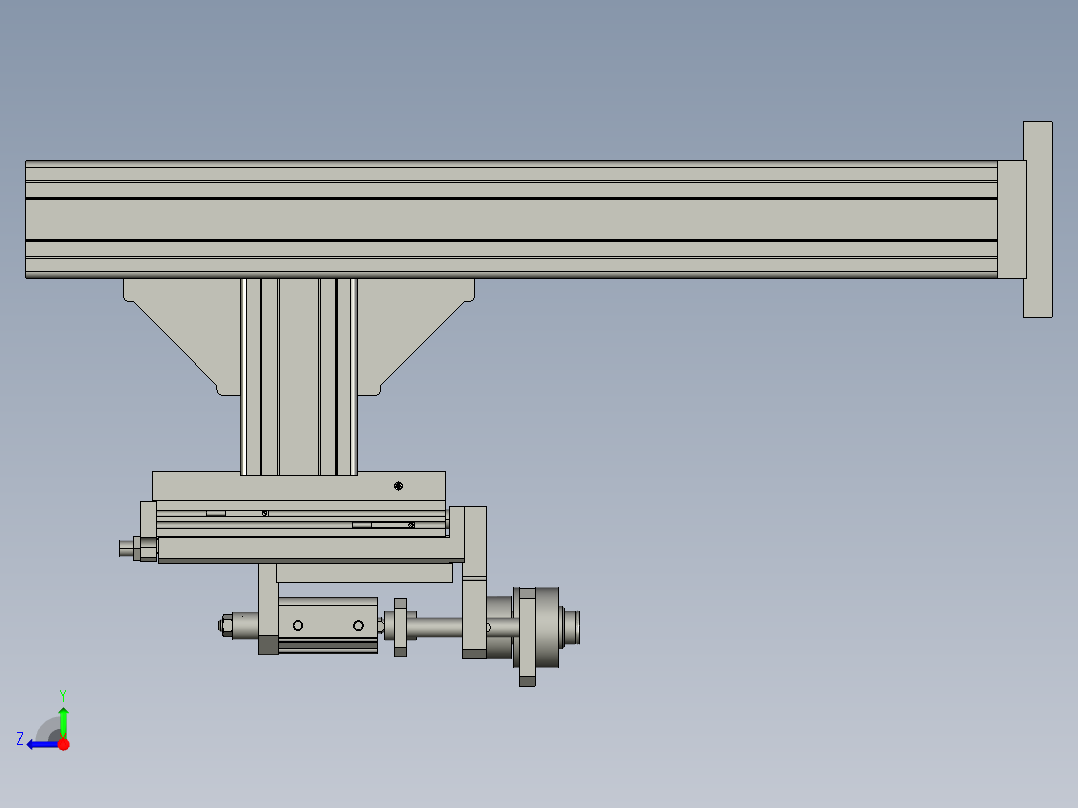 SJ2019012-ST010弹簧下压机构右视图