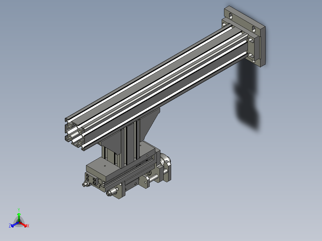 SJ2019012-ST010弹簧下压机构正等轴测图