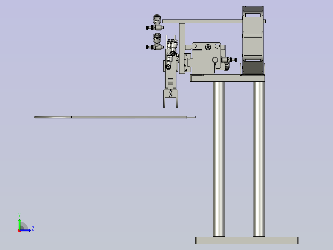 2018SOLIDWORKS0701Z卸料前端工位左视图