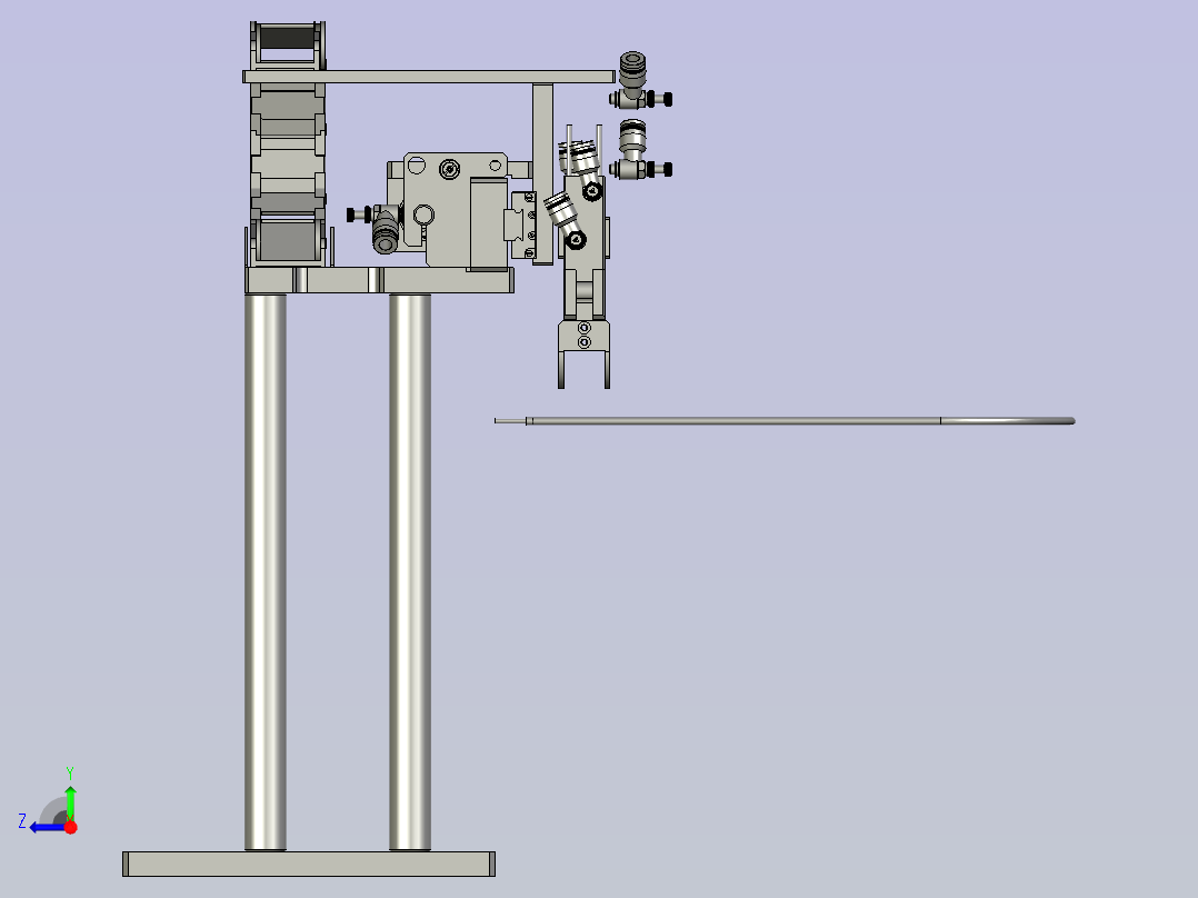 2018SOLIDWORKS0701Z卸料前端工位右视图