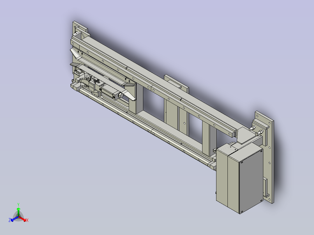 上料小车定位机构主视图
