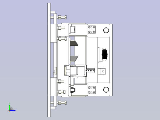 上料小车定位机构左视缩略图