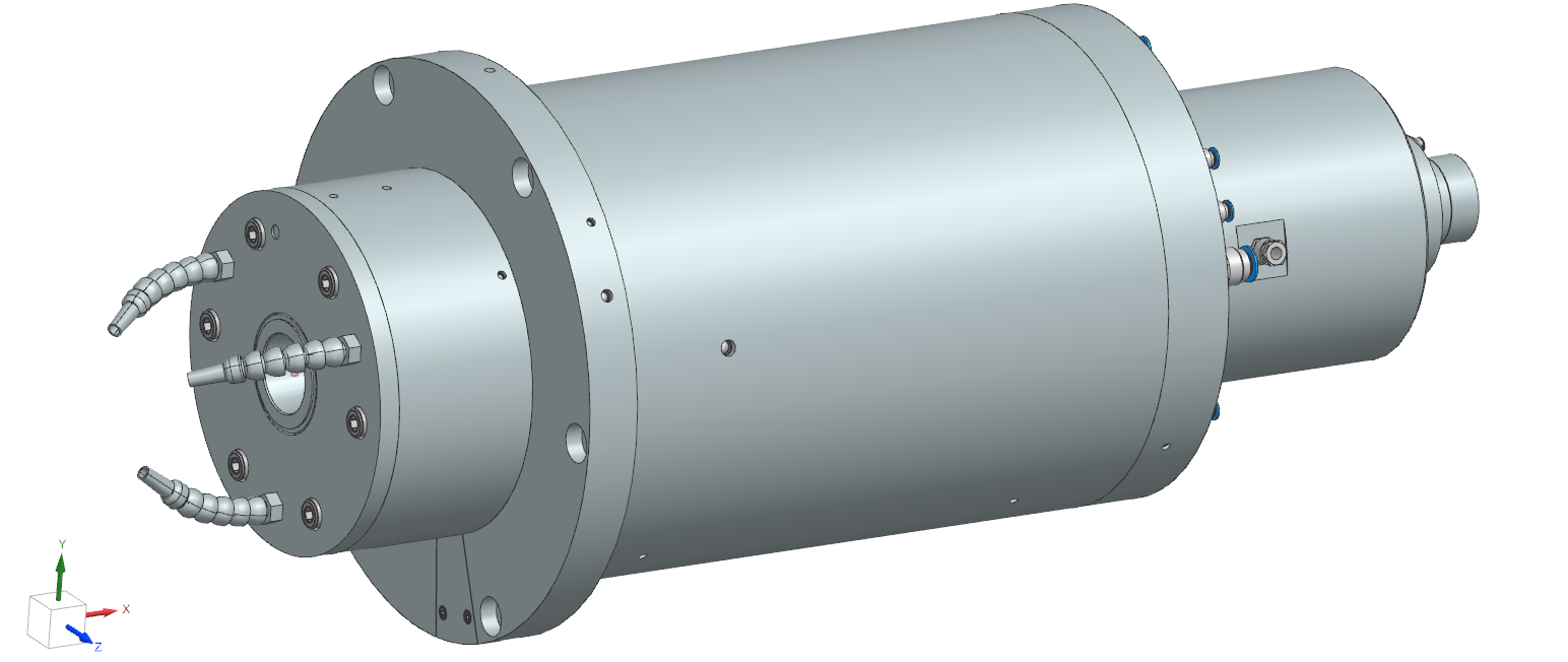 CNC数控加工主轴3D图纸 STEP格式 附平面工程图