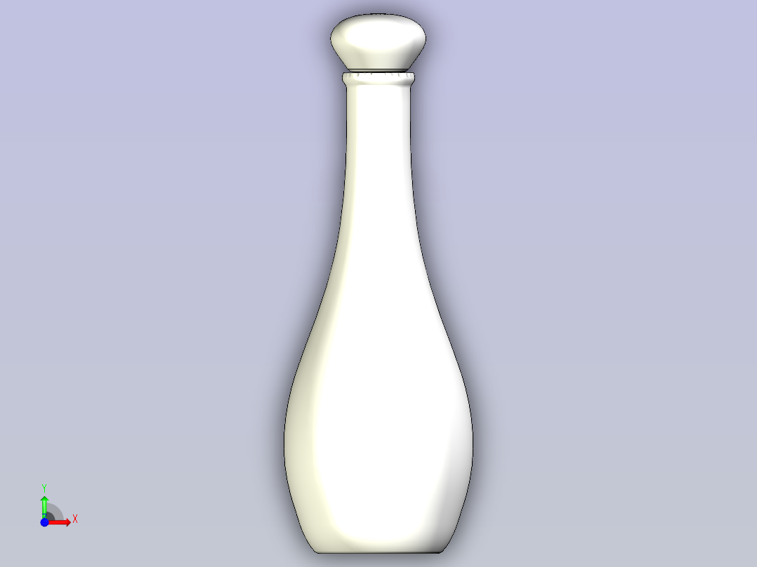 酒瓶前视图