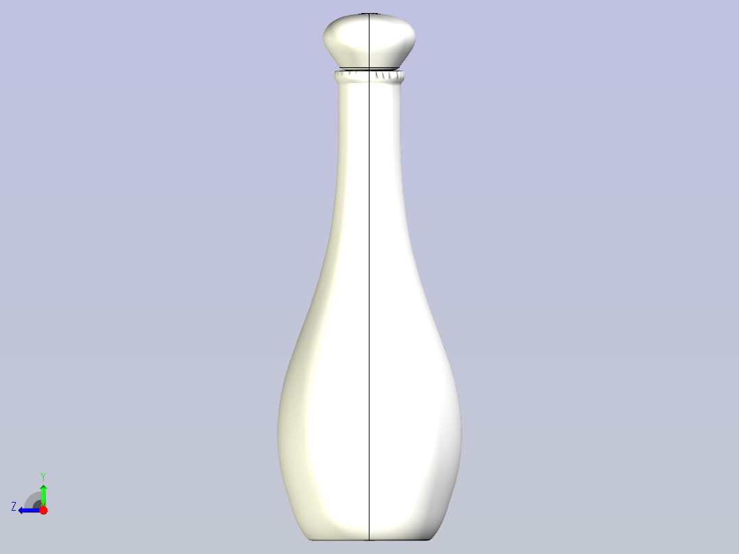 酒瓶右视图