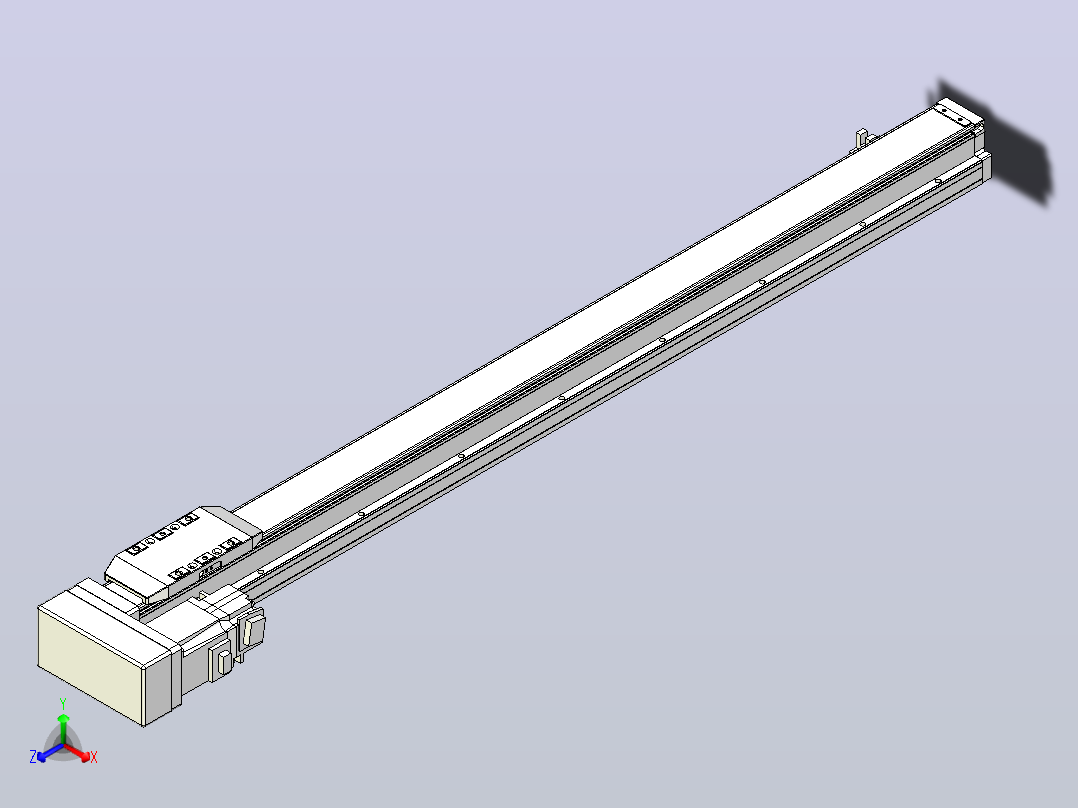 滚珠丝杠直线轴内置导轨TPA-GCR-50-1210C-L700-ML-M10-N3主视图