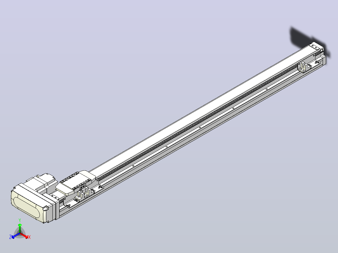 滚珠丝杠直线轴内置导轨TPA-GCR-40-1210C-L650-MR-M10-N3主视图
