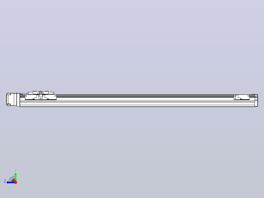 滚珠丝杠直线轴内置导轨TPA-GCR-40-1210C-L650-MR-M10-N3右视缩略图