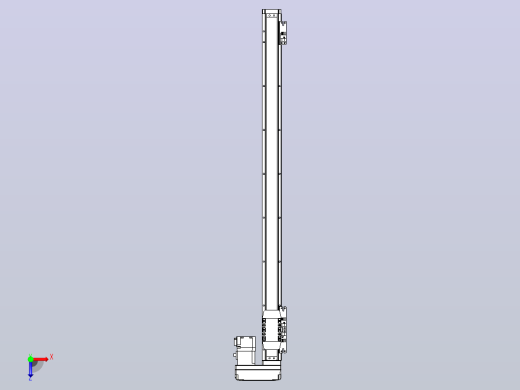 滚珠丝杠直线轴内置导轨TPA-GCR-40-1210C-L650-MR-M10-N3俯视缩略图
