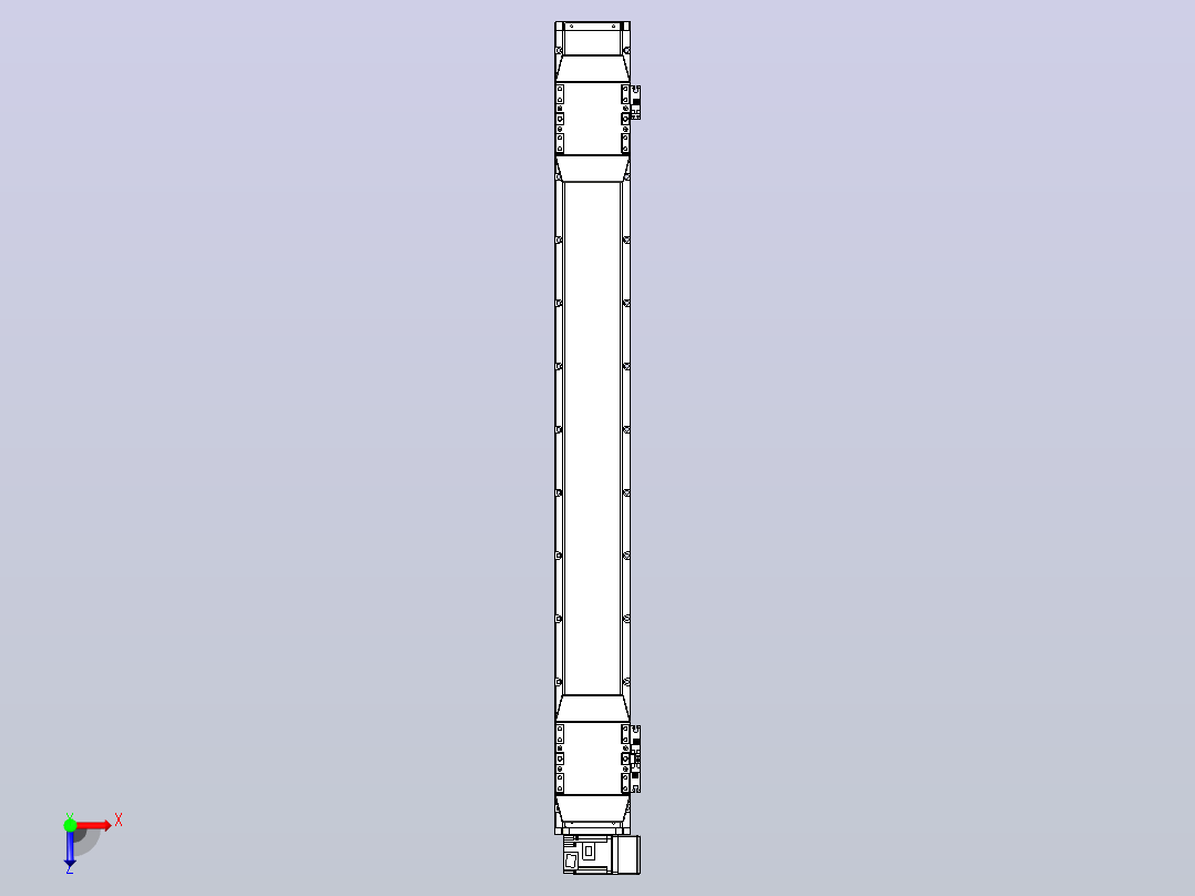 皮带直线轴双滑块型TPA-GCBS-120-P70-L400-RU-M20-N3俯视图