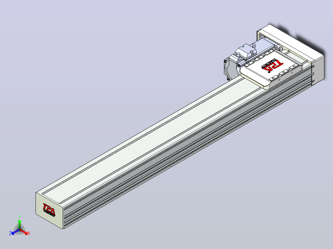滚珠丝杠直线轴带导轨全封闭TPA-HCR-85D-1610C-L600-MR-C-P20-N3主视图