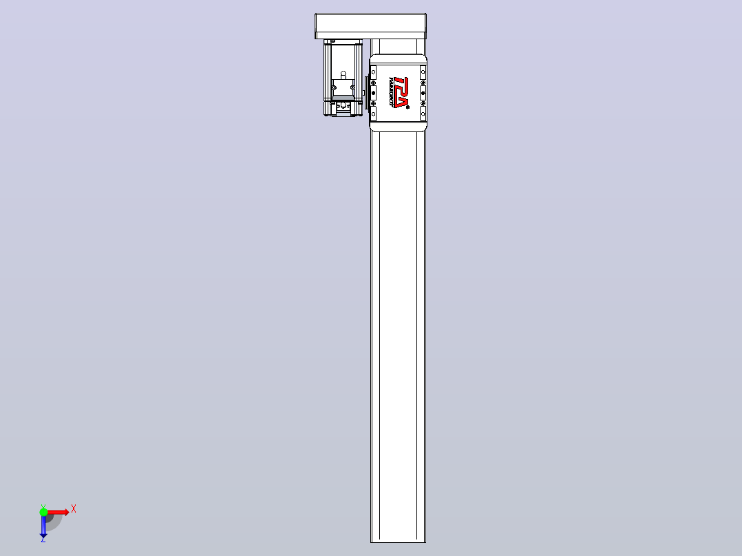 滚珠丝杠直线轴带导轨全封闭TPA-HCR-85D-1610C-L600-MR-C-P20-N3俯视图