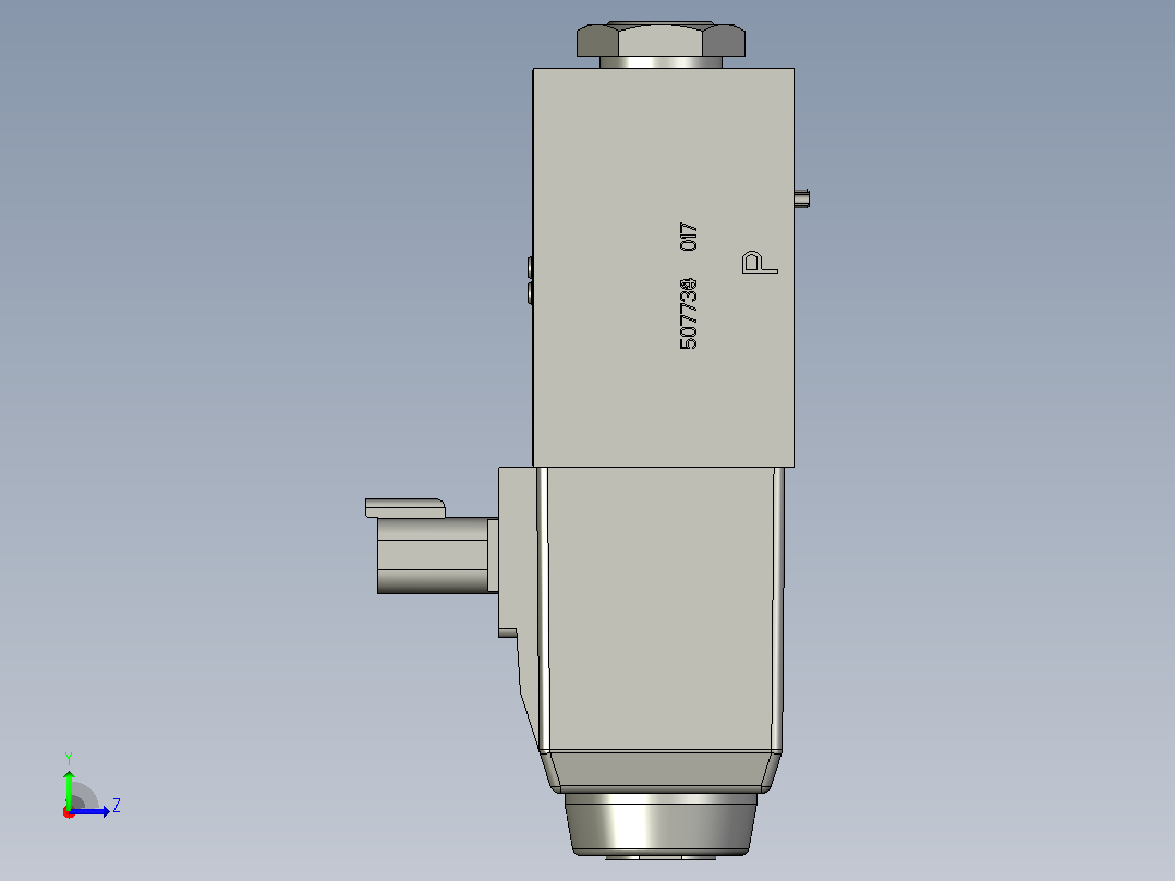 伊顿液压元件dg4v-3-a-kup5-60-dc-rock左视图