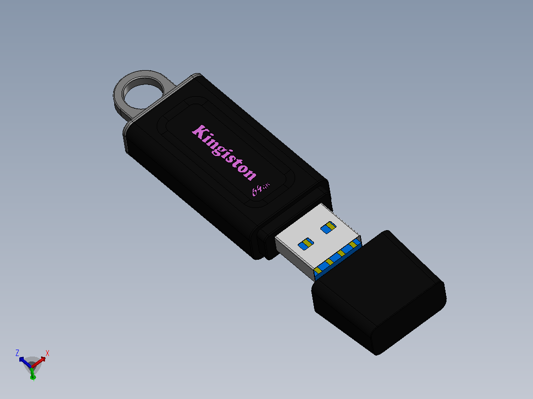 “64GB USB 3.0 闪存盘 - 金士顿主视图
