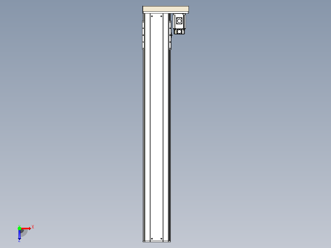日规模组半封闭丝杆TPA-HNR-220D-3210C-L1450-ML-C-P1K-N3俯视图