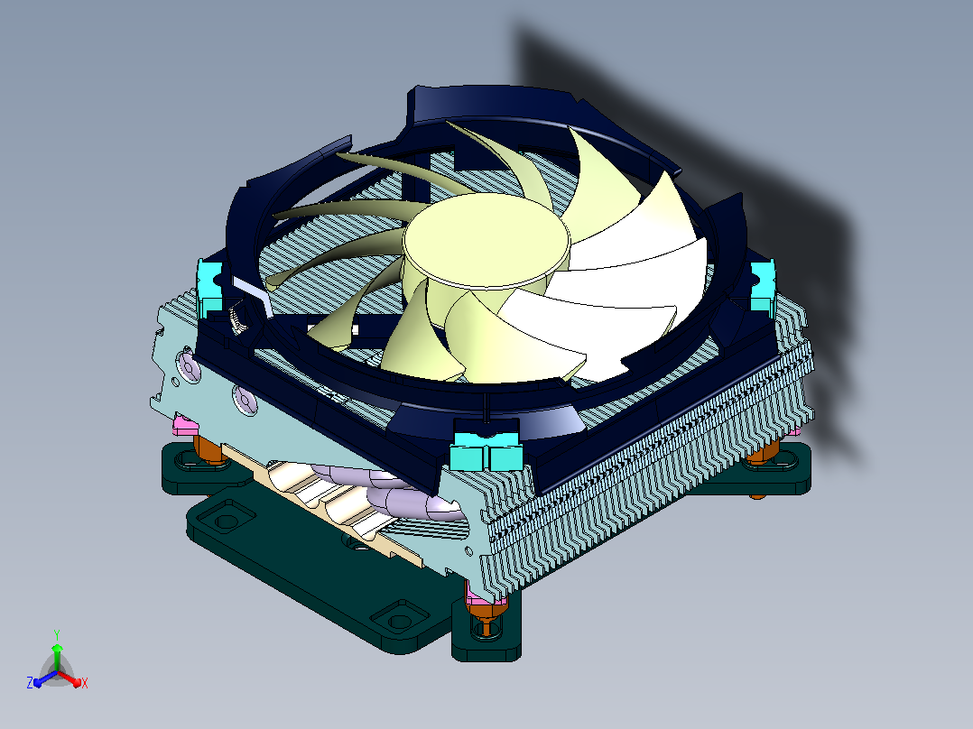 Cryorig C7 CPU冷却器主视图