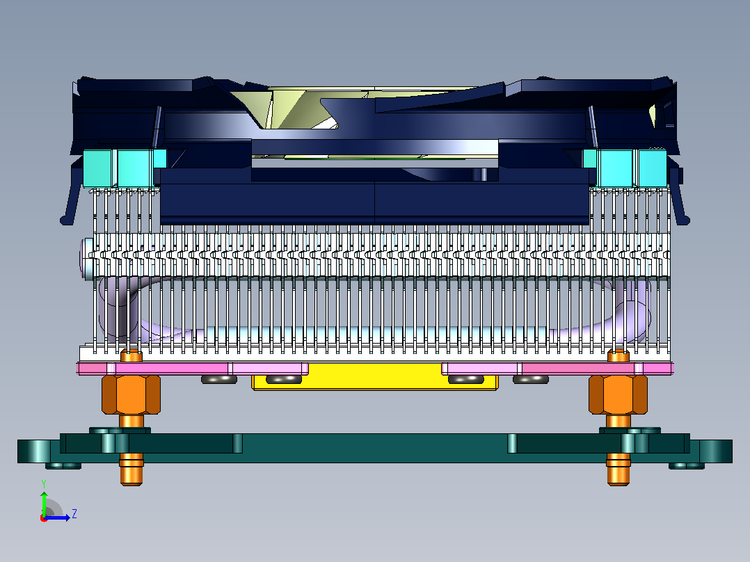 Cryorig C7 CPU冷却器左视图