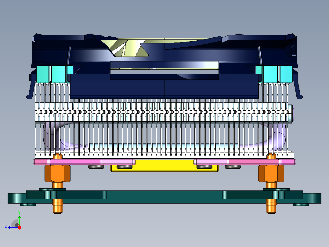 Cryorig C7 CPU冷却器右视图