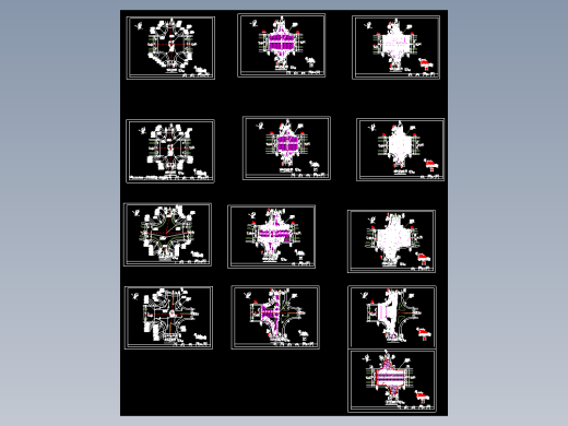 几种道路交叉口设计图cad图纸