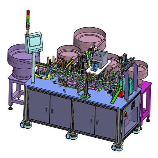 按钮开关自动组装机3D数模图纸 Solidworks设计缩略图