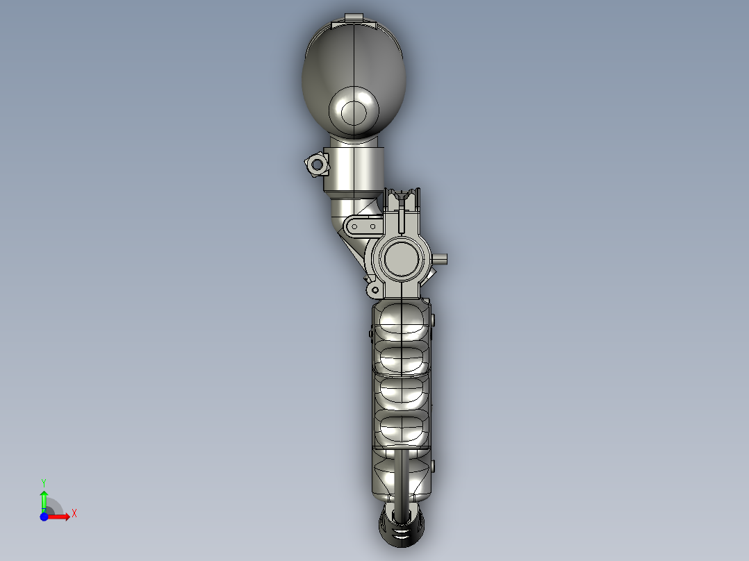 tippmann 98定制枪3D模型前视图