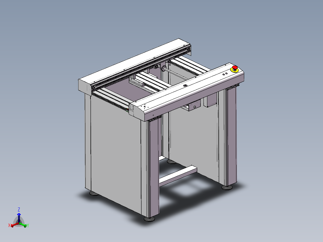 1M高档链条接驳台（带工程图）k924 非标自动化设备3D图纸3D素材