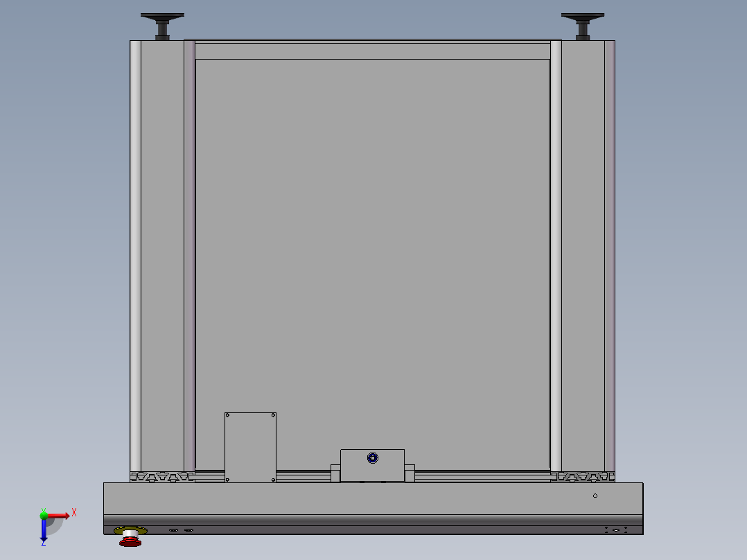 1M高档链条接驳台（带工程图）k924 非标自动化设备3D图纸3D素材俯视图
