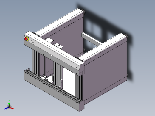 1M高档链条接驳台（带工程图）k924 非标自动化设备3D图纸3D素材正等轴测缩略图